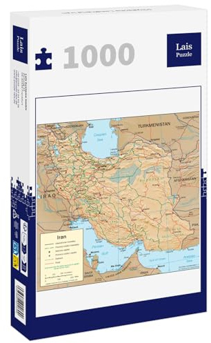 Lais Puzzle Physische Landkarte Iran 1000 Teile