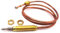 M8 Gewinde-Heiz-Gasbrenner, Thermoelement, Sonde, 600 mm, für Kamin, Grill, Zubehör, Küchen-Installationssets, 2 Stück