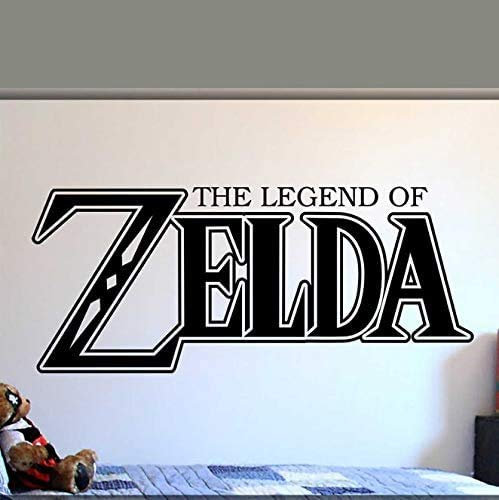 Spiel Legende Von Zelda Wandtattoo Vinyl Videospiel Gamer Zimmer Wandaufkleber Abnehmbare Teen Schlafzimmer Buchstaben Dekoration Wallpaper 58X25Cm