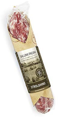 Salame Strolghino Salumi Pasini® | Typische Salami aus Parma | Vakuumverpackt | 200 gr | 100% italienisch | Gluten- und Laktosefrei