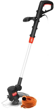 Coupe-bordures électrique - GARDEN TECHNIC CBE3525T-22-380W - Larg. de coupe 25cm - 8 positions - Câble de rallonge 25M inclus
