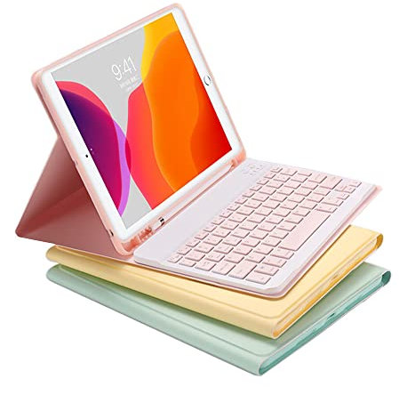 YEEHi Color Keyboard Case for Galaxy Tab S6 Lite 10.4 inch Case with Cute Magnetic Detachable Bluetooth Keyboard Cover (DarkGreen)