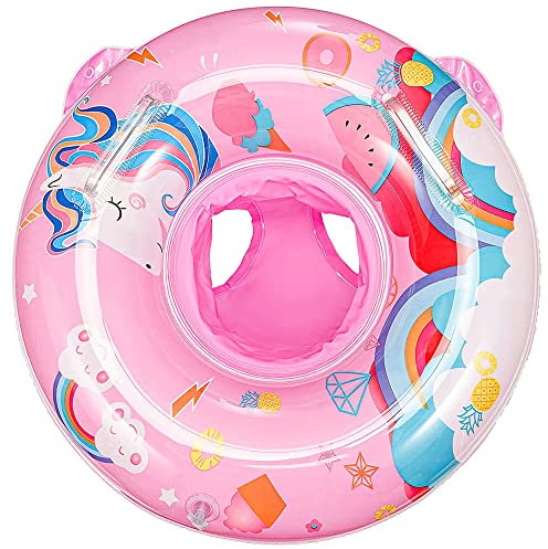 Pukitt Baby Schwimmring, Aufblasbare Schwimmreifen Kinder Schwimmtrainer für Kinder 12 Monate bis 36 Monate(MAX:25KG)
