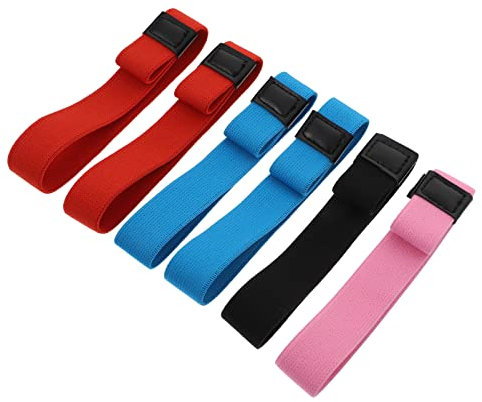 Angoily 6pcs Lunch Box Elastic Band Bento Box Straps Outdoor Lunch Box Strap Bento Box Fixing Bands for Office Travel Camping ( Random Color )