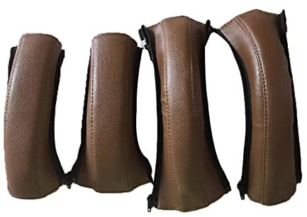 4St Pu-leder Schutzhülle Griffschutz Kinderwagen Schutzhüllen Mit Reißverschluss Griffbezug Lenkerabdeckung Zubehör Für Kinderwagen, Kinderwagen Armlehne Lederbezug Schutzhülle Staubdicht