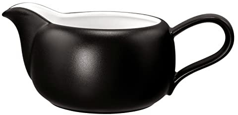 Seltmann 001.764294 Liberty Porcelain Rund Sauciere, 65164 Dekor, 0.60L Volumen, Samtschwarz