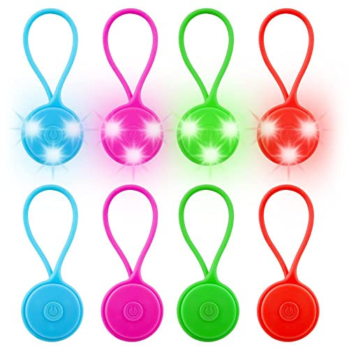 LED Blinklicht Schulranzen, 8 Stück LED Reflektoren Kinder Sicherheitslicht Reflektoren Schulranzen, wasserdichte Sicherheit Licht Reflektor Anhänger für Rucksack Joggen Wandern Laufen