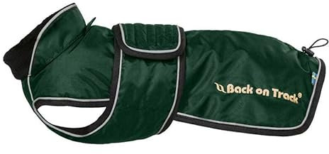 Back on Track Hundemantel Buddy für Dackel, Basset und Drever (44 cm, grün)