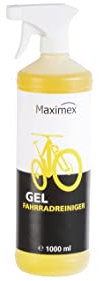 Maximex Fahrrad Reiniger GEL 1000 ml - fettlösendes Power Fahrrad-Reinigungsgel zum gründlichen Entfernen von Schlamm&Öl, biologisch abbaubar:1l,Fassungsvermögen:1l,Polyethylen, 8x31x8cm,Transparent