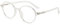 VEVESMUNDO Anti Blaulicht Transparente Brillen Groß Runde Retro Blaulichtfilter Durchsichtige Brillenfassung Dekobrille Nerdbrille Ohne Stärke (1 Stück Transparente Lesebrille, 0)