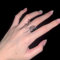 XJruixi Cyberpunk Irregular Butterfly Finger Ring Women Red Rhinestones Zircon Wing Adjustable Opening Rings Jewelry Accessories Gift