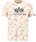 Alpha Industries Herren Camiseta Basic Camiseta Camo para Hombre Kurzarm Shirt, Sand Camo,