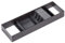 EMUCA - Organizadores de cajones, Organizador cajón Cocina portacuchillos, 150x470 mm, Gris Antracita, Acero y Madera