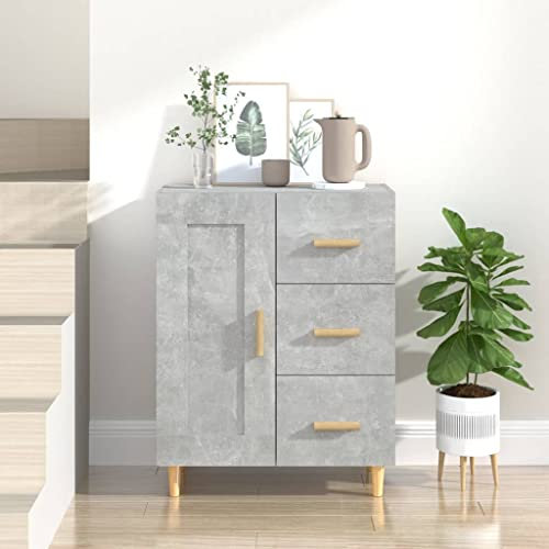 vidaXL Anrichte Beton grau 69,5x34x90cm Holzwerkstoff