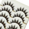 Lot de 5 paires de faux cils naturels pour cosplay, manga, style japonais, maquillage épais