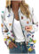 SHE.White Schlupfjacke Damen Ski Jacket Damen Moderne Übergangsjacke Damen Softshellmantel Blazer+für+Damen Winterjacke Teenager Mädchen Dünne Jacke Damen Kaputzen Sweatjacke(1-Multicolor,M)