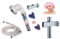 Shower Head with Hose 1,5 m/59in, 1 Mode Filtration Shower Spray (3 Mode Crystal with Universal Shower Hose 1/2G (Might not fit Electric Shower + Holder)
