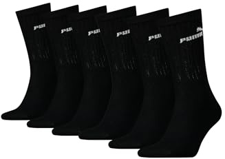 PUMA Men's Sports Socks, 200 - Black, 43-46