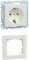 Bundle aus Schneider Electric Merten MEG2301-0319 Einsatz Schutzkontakt-Steckdose System M, Polarweiß glänzend + Merten MEG4010-3619 M-Pure Rahmen 1-fach für Steckosen und Schalter, Polarweiß