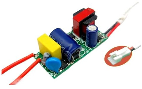 BSAXITHZB LED-Konstantstrom-Antriebsleistung, LED-Lampe, Industrie- und Bergbaulampe, Vorschaltgerät, COB-Schienenlampenperlen, 20 W, 24 W, 36 W, 50 W (Color : 8-24W Male Patch Cord)