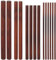 OLYCRAFT 14 Uds Varillas de Nogal Palos de Madera de 4.5/9.8/11.8/15mm de Diámetro Palos Redondos Sin Terminar de 20/18.8cm de Largo Bloques de Talla de Madera Palos Redondos de Madera