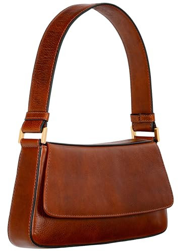 Time Resistance Lederhandtasche - Geldbörse aus Vollnarbenleder für Damen - Umhängetasche