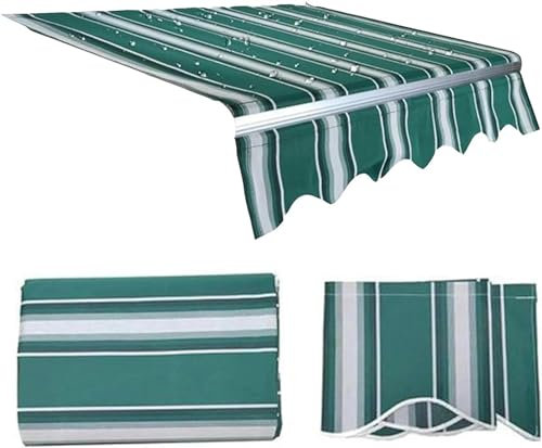 Tessuto tenda da sole per esterno ricambio tenda tessuto da sole per esterno tenda da sole per esterno a caduta Sostituzione telo tenda rigata Tessuto Oxford in PVC Adatto per cortili,portici e finest