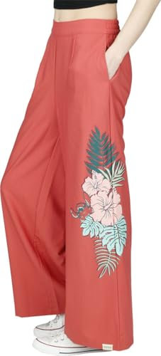 Lilo & Stitch Stitch - Flowers Femme Pantalon en Toile Rose L