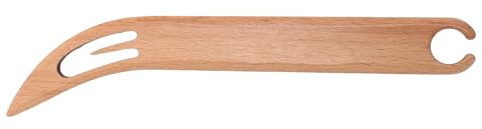 Webschiffchen aus Holz, Glatte Oberfläche, Vielseitiges Webwerkzeug mit Haltbarkeit, Zum Erstellen Komplizierter Muster, Stickereien, Anfänger und Erfahrene (Biegekopfmuster)