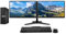 Dell Dual Monitor Trading Setup - FAST Optiplex 7050 SFF PC - Intel Core i5 6th Gen, 2 x 23 HD 1080p Monitors, Leg Base Stand, Windows 11 Pro (Renewed) (16GB DDR4 RAM - 1TB SSD)