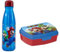 PRESTIGE & DELUXE Borraccia bottiglia Super Mari0 in alluminio 600 ml + Lunch Box Portamerenda