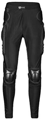 ZhuiKun Pantalons de Moto, Cross Pantalon de Ski Cyclisme Protection pour Patinage Snowboard Skating Roller Vélo VTT Descente Handball Rugby