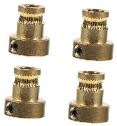 Gatuida 4stücke Messing Extruder-rad Drucker Robuste Kupfer-zuführungsräder Installieren Hohe Tragfähigkeit Kompatibel Mit Meisten Druckern