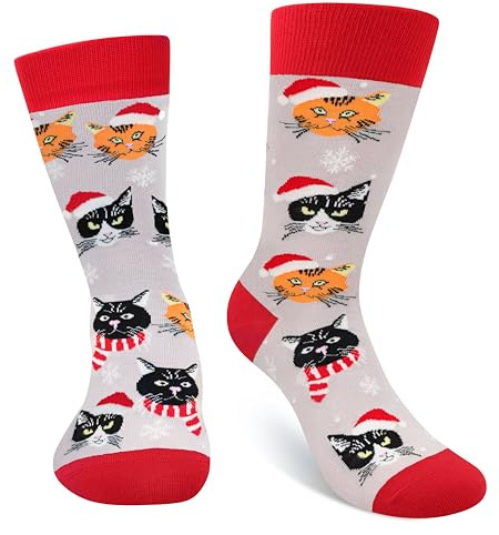 Cantustime Lustige Socken für Männer und Jungen - Weihnachten Neuheit Geschenke für Frauen Crazy Socke - Spaß Geschenke