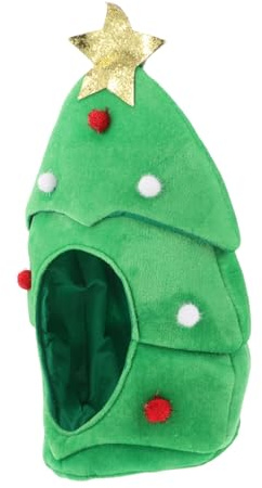 Cabilock Sombrero De Navidad Forma De Árbol Festivo Gorro Divertido Para Fiestas Accesorio Unisex Para Celebraciones Navideñas y Disfraces Para Eventos y Fiestas Temáticas