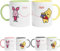 TAZALAND | Pack 2 tazas PERSONALIZADAS | PERSONAJE Y NOMBRE | 350 ml | Apta para Microondas | Personalizada a Todo Color | ELIGE ENTRE MAS DE 10 PERSONAJES | Para parejas (WINNIE THE POOH)