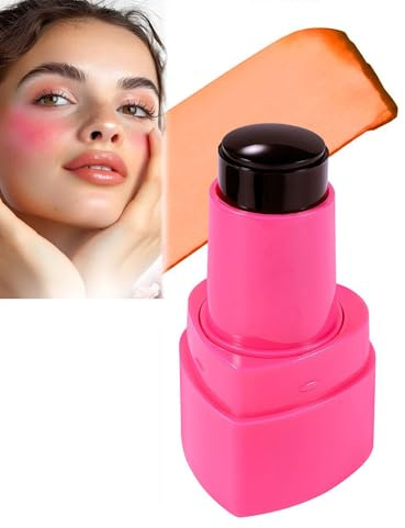 Rouge Stick,Jelly Blush, Blush Stick,All In One Stick Blush Rouge, für Augen Wange und Lippen, Water Jelly Tint Stick, Leicht, Atmungsaktiv, Make-Up Für Mädchen Frauen (#05, One Size)