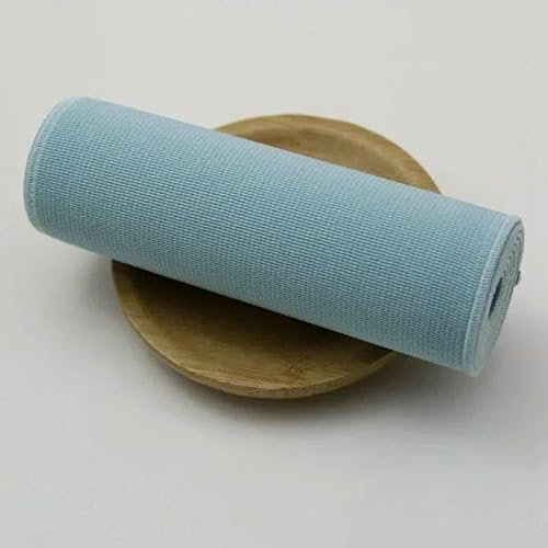 1/2/3/4,0 Meter, 10 cm Breite, farbiges Gummiband, Unterwäsche-Gummibänder, doppelseitiger Gurtgürtel, DIY-Kleidung, Nähzubehör – Hellblau – 10 cm – 2 Meter