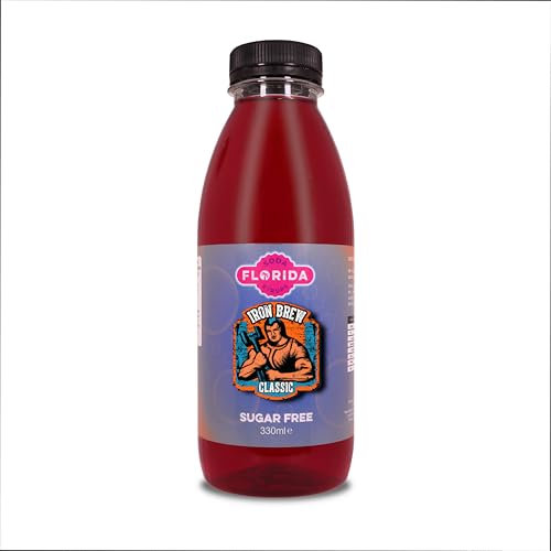 Florida Soda Syrup Compatible With Sodastream - Single Pack, Aspartame Free & Sugar Free Options (330 ml (Pack of 1), Iron Brew Sugar Free)
