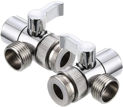 WOONEKY 2 pezzi Adattatore Rubinetto Lavello in di Deviatore Acqua per Rubinetti e Bagno Connessione Stagna Antigoccia Sostituzione e Resistente
