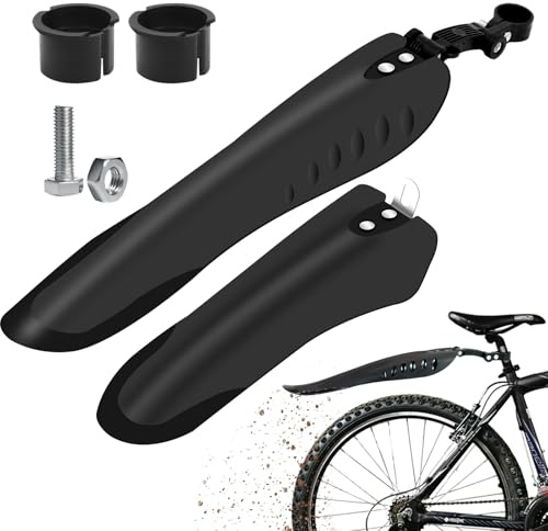 Fahrrad Schutzblech Set, Fahrrad Schutzblech Mudguard Set Vorne Hinten | für alle Mountainbike/Road Bike/MTB, Passend für die Größen 24-29 Zoll für Mountainbikes und Cityräder