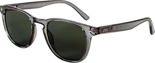 I NEED YOU Sonnenbrille MAUI für Damen & Herren Eckig Modern, UV‑400 Schutz, aus Recycelten Materialien gefertigt, Rückseitig Entspiegelt, mit Federscharnieren, inkl. Etui & Tuch, Grau