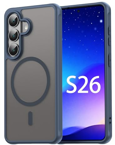 betterfon | Handyhülle für Samsung Galaxy S26 Schutzhülle | Magnetisch Matt Case für Magnet-Zubehör | Blau