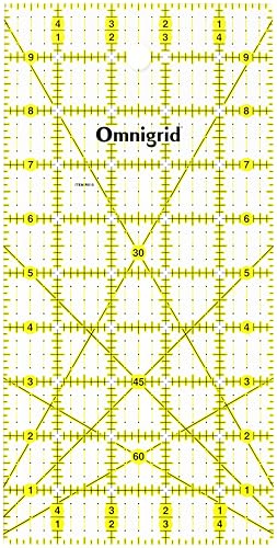 Omnigrid Ruler 5x10, 5 x 10 | Cuts 5 x 10 Fabric, Sewing and Quilting Supplies
