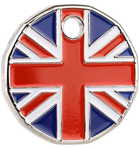 12 Sided Union Jack Trolley Token Keyring