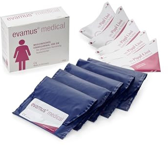 Evamus Einweg-Toilette für Frauen - 5er Pack - Hygienische Taschen-WC Lösung für die Reise & Outdoor - Urinella absorbiert bis zu 400ml