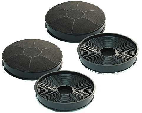 Aktivkohlefilter Typ 30/FAC309 - universell passend für Dunstabzugshauben von AEG, Bauknecht, Whirlpool, Electrolux - Kohlefilter Typ 30 für Umluft - Sparset mit 4 Stück