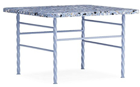 Normann Copenhagen Terra Tisch groß Blau 36 x 55 x 55 cm