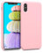kwmobile Hülle kompatibel mit Apple iPhone X Hülle - Silikon Handy Case - Handyhülle weiche Oberfläche - kabelloses Laden - Vintage Pink