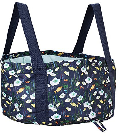 Faltbarer Eimer Outdoor Camping Becken Wassersack Tragbar Faltschüssel Leicht Groß Waschbecken 15L Wasserbehälter Fuß Becken Multifunktion Wassereimer für Wandern Angeln Geschäftsreise